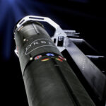 Upwards view of Orbex Prime rocket. Courtesy of Orbex