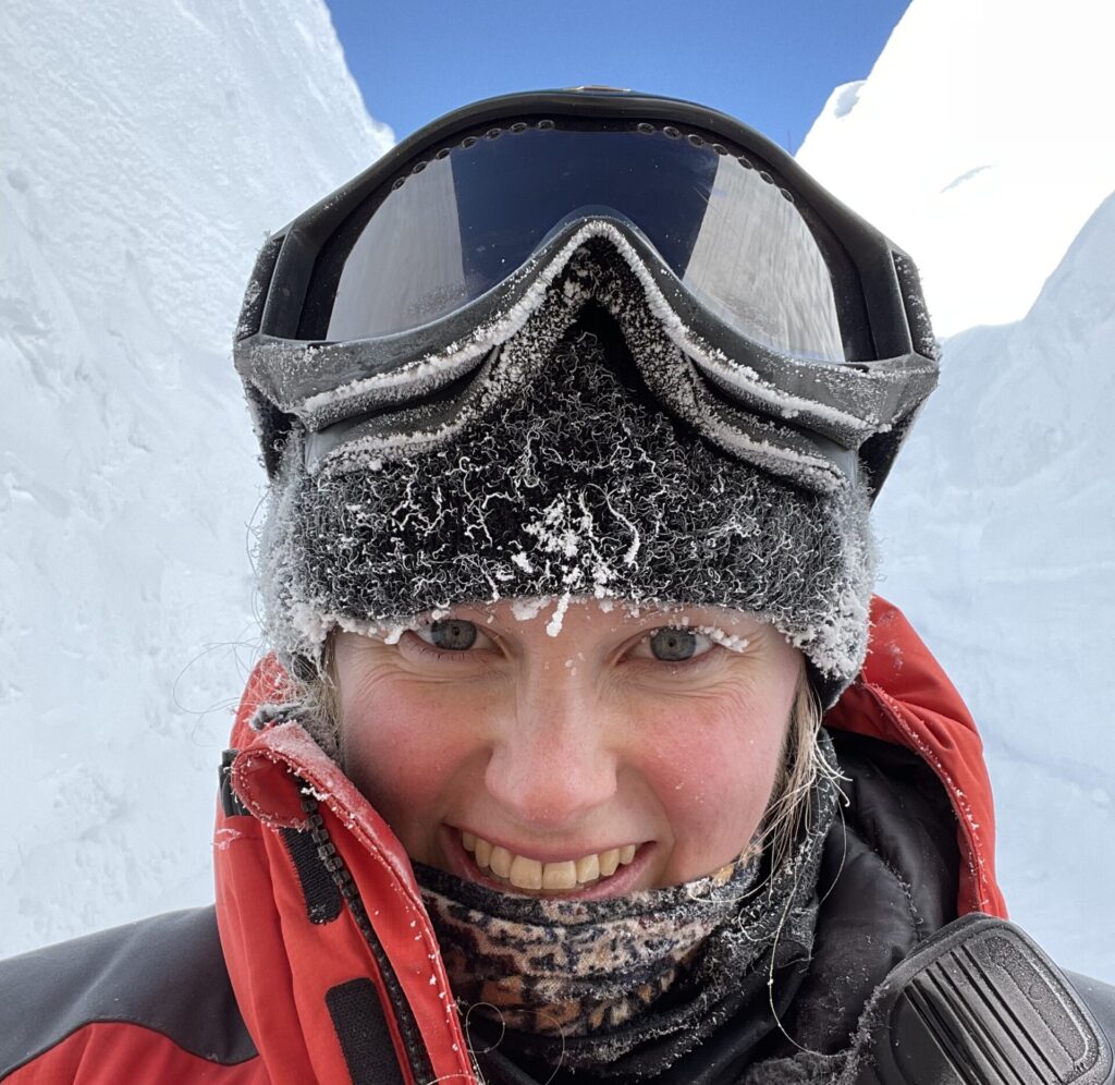 Meganne Christian in Antarctica