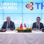 Turkish Airlines Thai Airways International sign MOU to move towards a joint venture agreement between the two airlines in Istanbul.