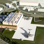 3D rendering of the Airbus A400M maintenance centre