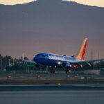 Southwest Airlines aircraft taking off from Ontario International Airport