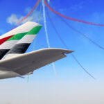 Emirates aircraft tail fin