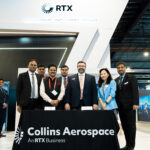 Signing by S.K.Dash, CTO, Air India (third from left) and Brian Barta, Head of Sales, Global Commercial Avionics, Collins Aerospace (third from right)